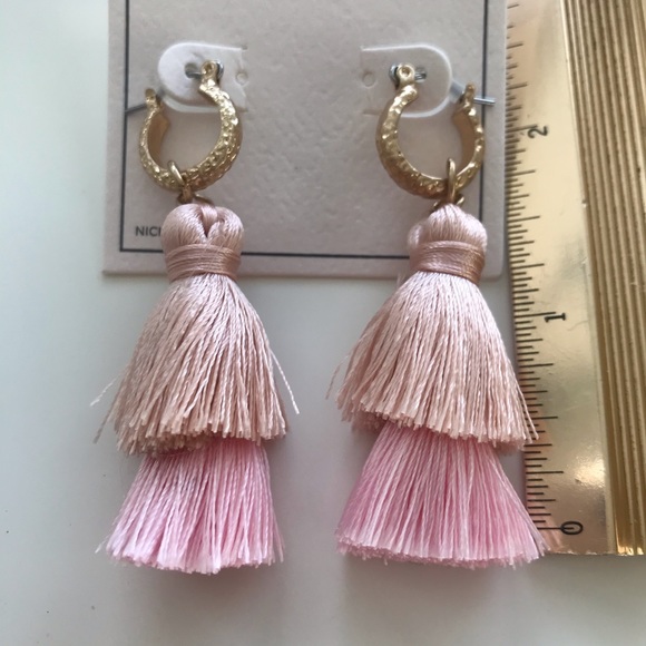 MELROSE & MKT Two-Tier Tassel Earrings NWT! - Picture 4 of 7